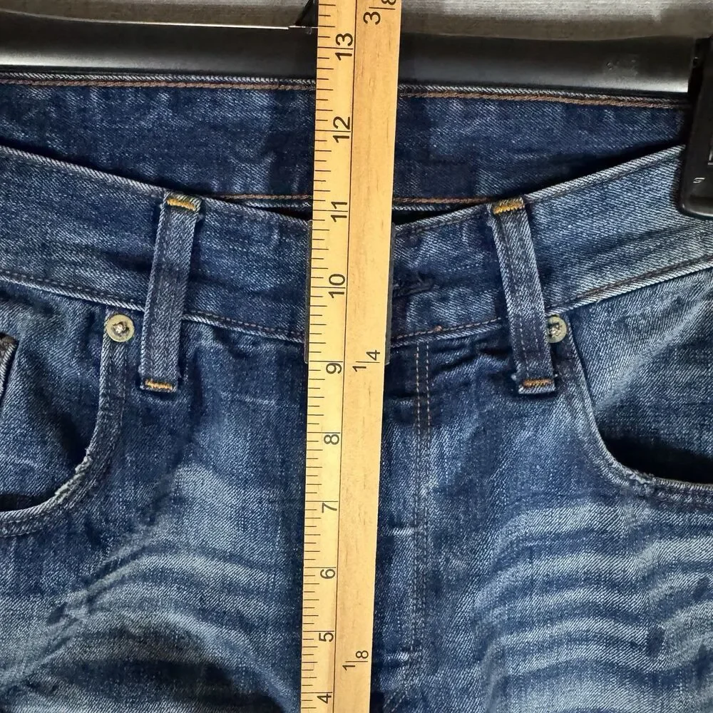 G-Star 3301 TAPERED RL Selvedge Medium Wash Dark Splatter Jeans Size W34 L36